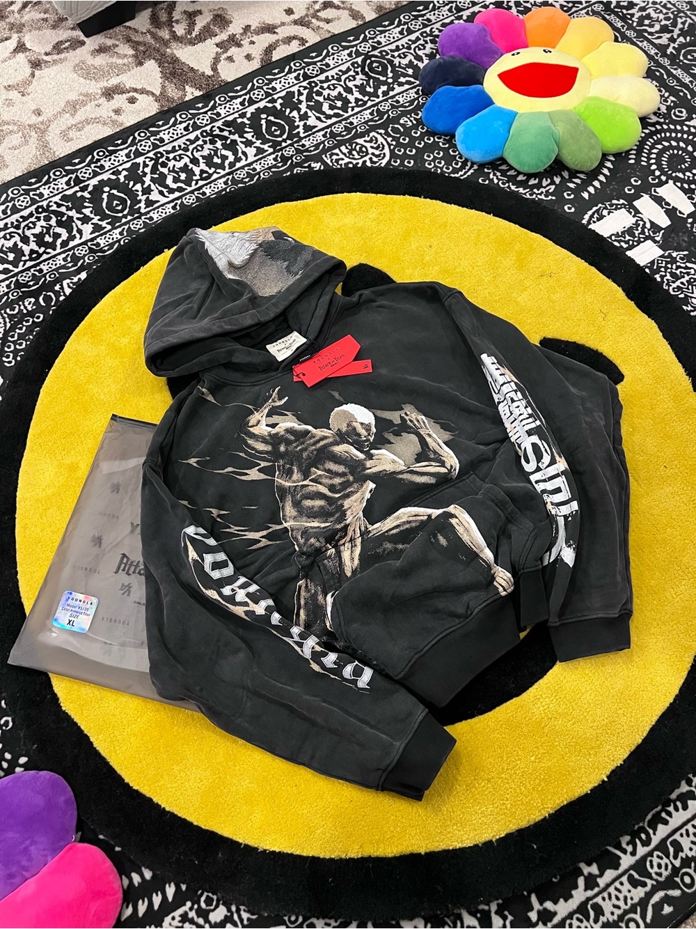 YoungLA 5129-AOT X yLa pullover hoodie armored titan in XL